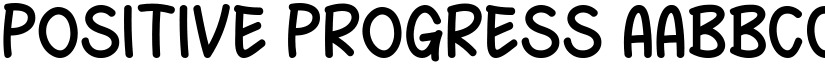 Positive Progress font download