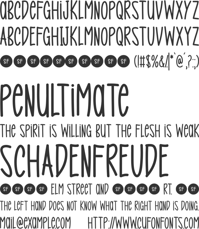 Heartlink font preview