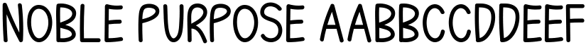 Noble Purpose font download