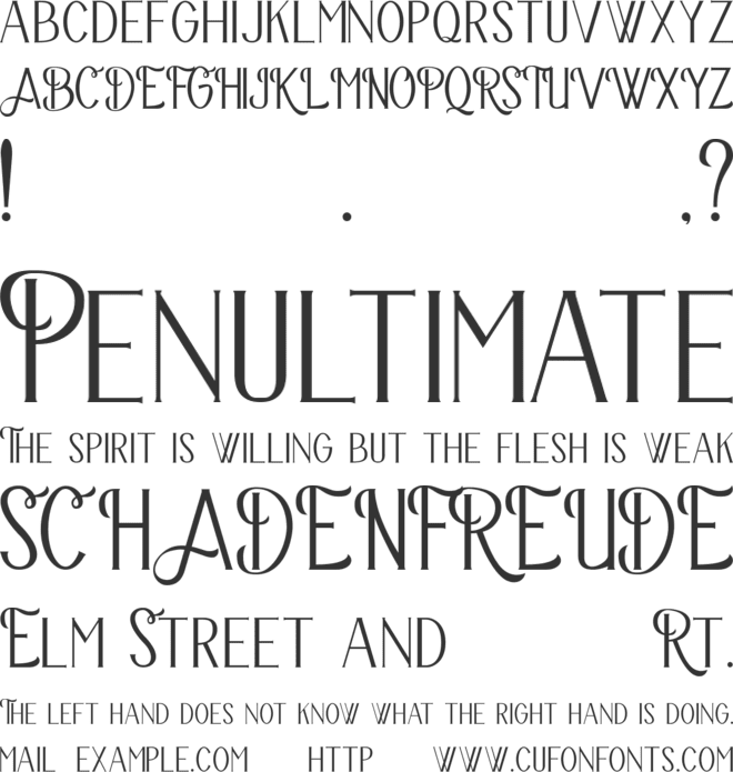 The Bravery font preview