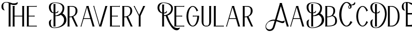 The Bravery Regular font