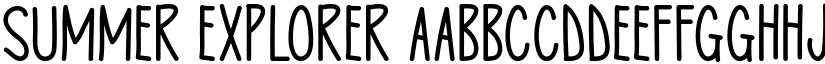 Summer Explorer font