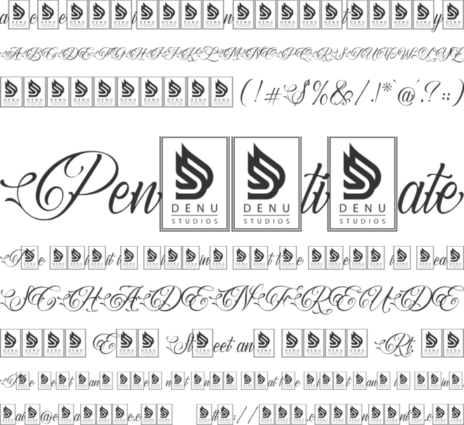 Manciety font preview
