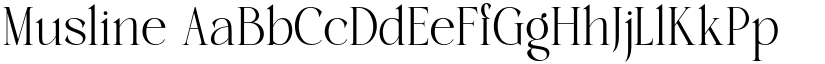 Musline font download