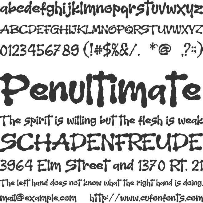 Hogles font preview