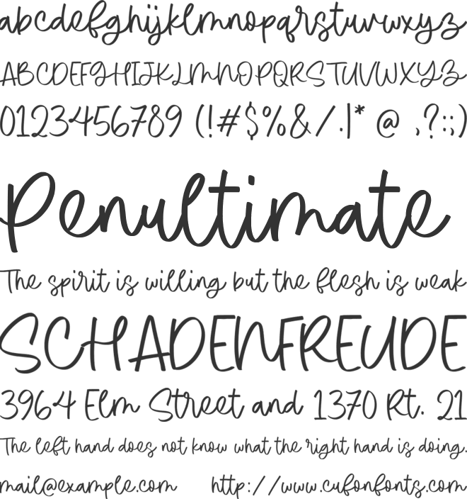 Magic Sketch font preview