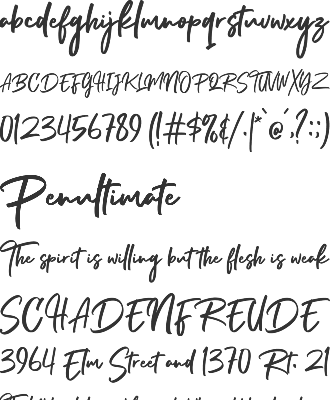 Stallion Attacks font preview