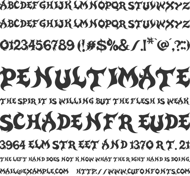 Monst Tagger font preview