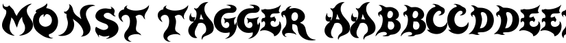 Monst Tagger font
