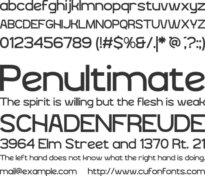 Kyro font preview