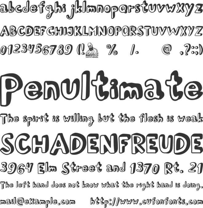 Young Rabbit font preview
