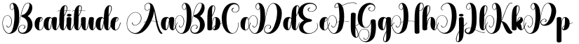 Beatitude font download