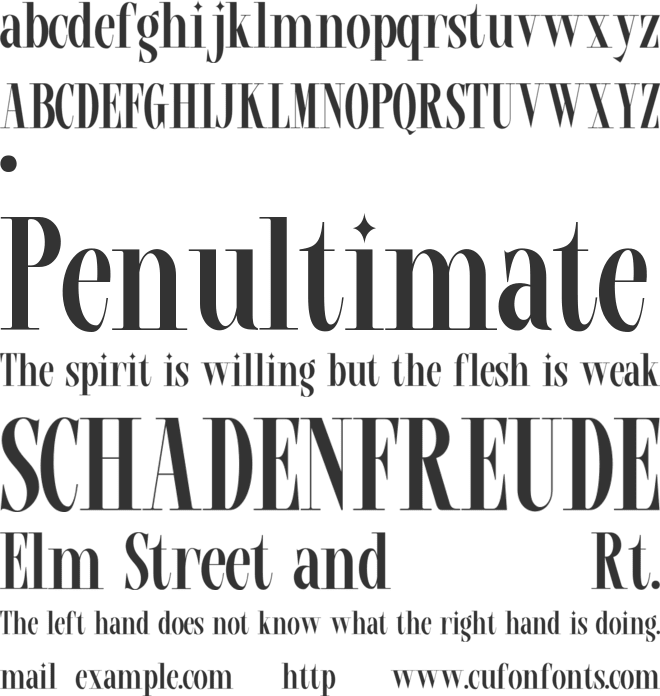 ARCENIX font preview