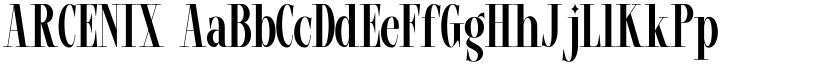 ARCENIX font download