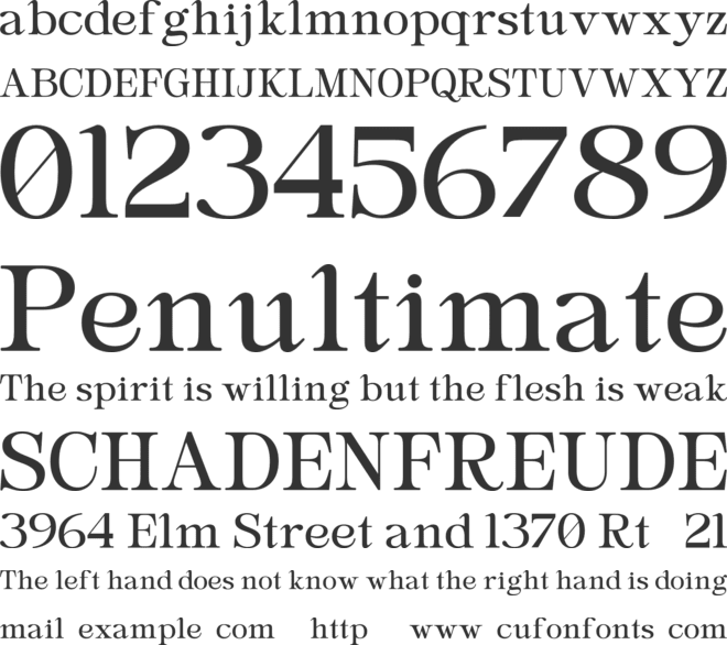 Parnelle font preview