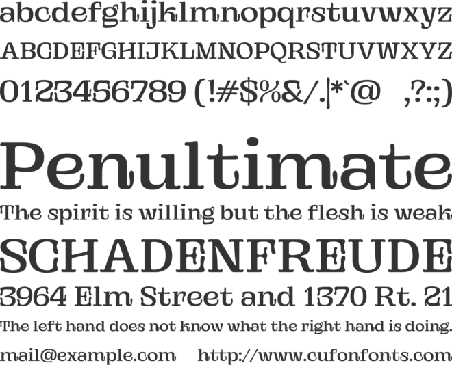 Gutriger font preview
