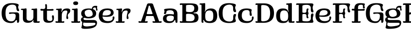 Gutriger font download