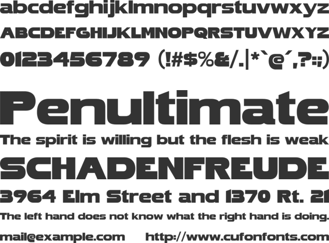 Honfleur font preview