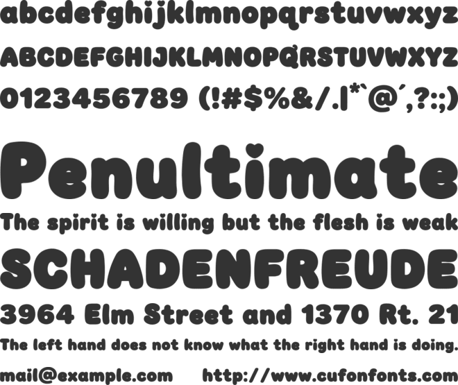 Gojiberry Quibble Free font preview