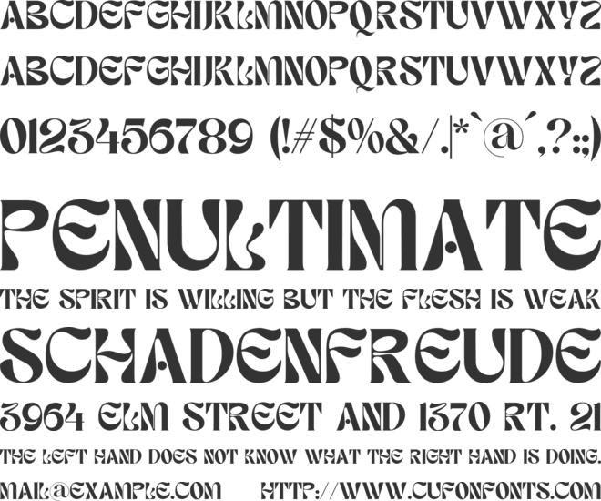 Zelqa font preview