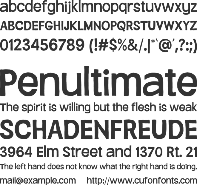 Rolly Pulfy font preview