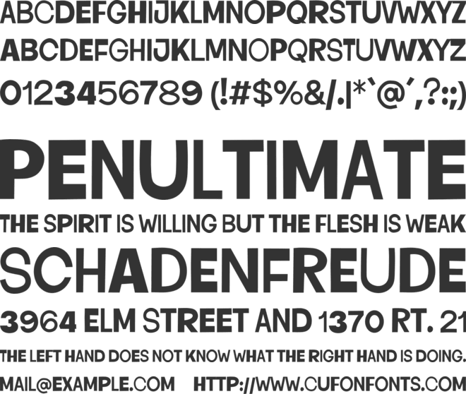 Hello Boyz font preview