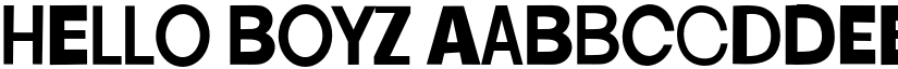 Hello Boyz font