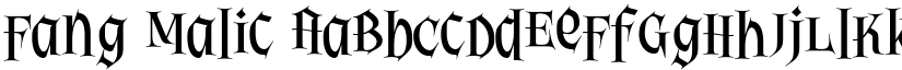 Fang Malic font download