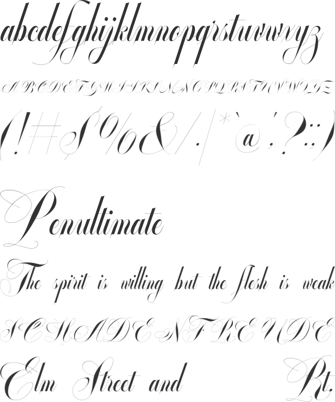 Glowing Romance font preview