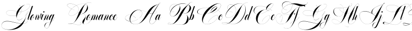 Glowing Romance font