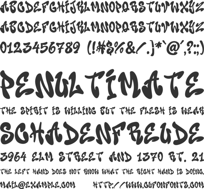 Boogie Blast font preview