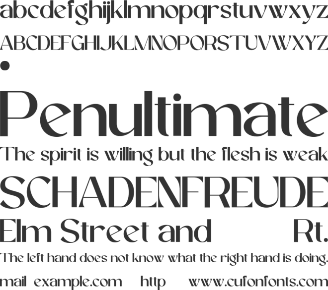 ONNEGA font preview