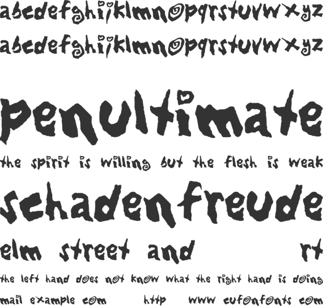 Loving Babes font preview