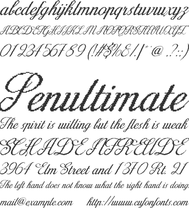 Seratonin font preview