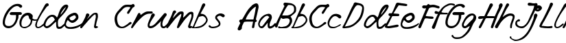 Golden Crumbs font