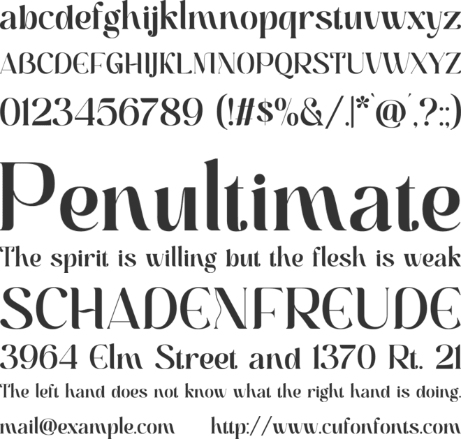 Bengaline font preview