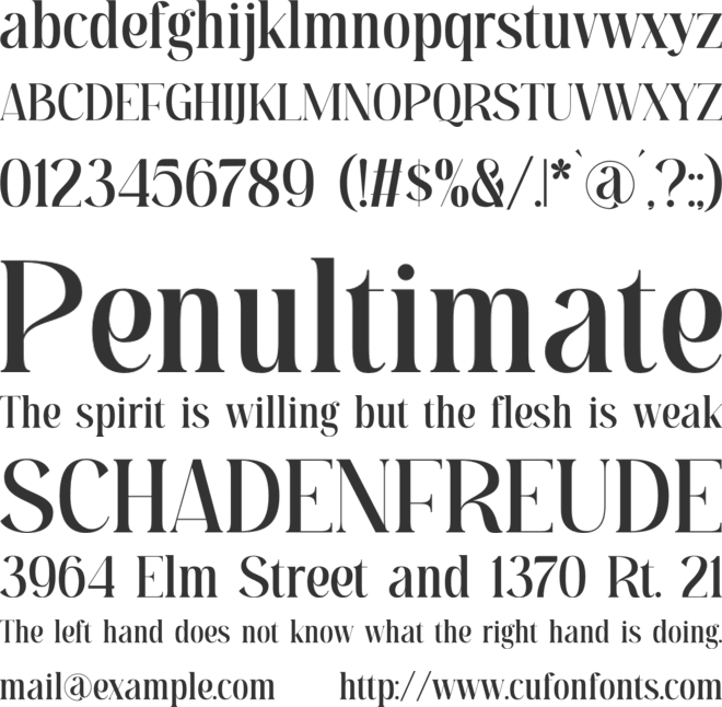 Moebngaders font preview