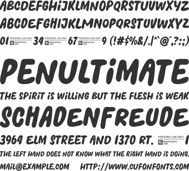 Ploger Trial font preview