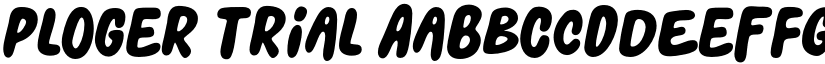 Ploger Trial font