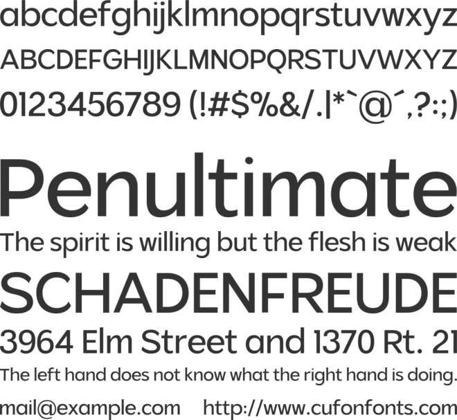 Gradvis font preview