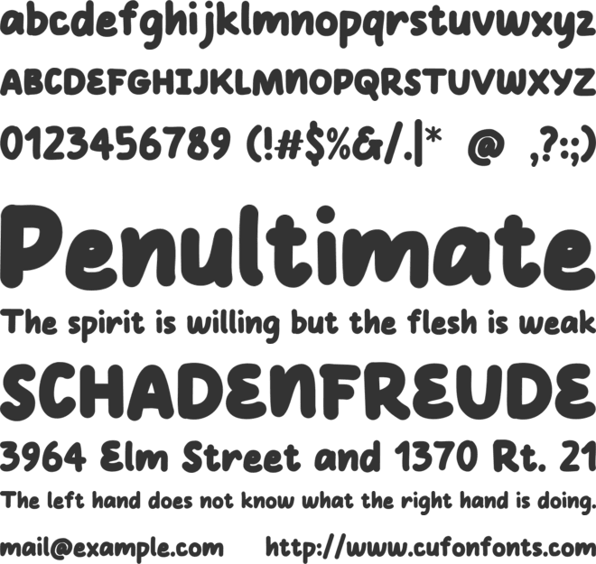 Bobby Culun font preview
