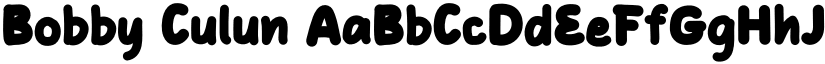 Bobby Culun font download