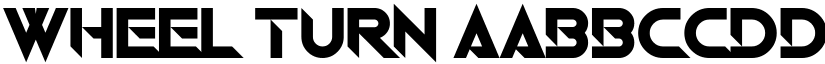 Wheel Turn font download