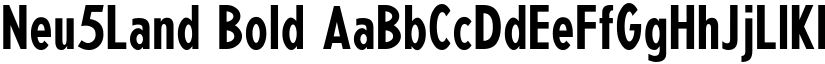 Neu5Land Bold font