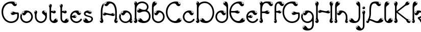 Gouttes font download