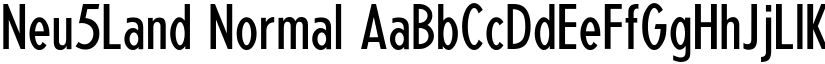 Neu5Land Normal font