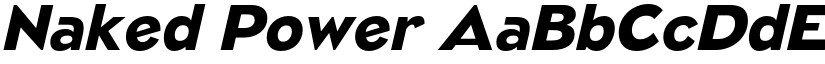 Naked Power font
