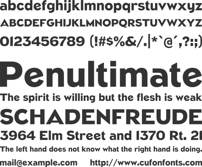 Naked Power font preview