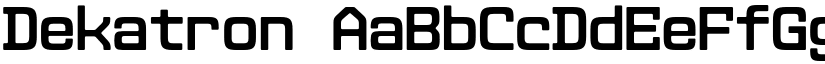 Dekatron font