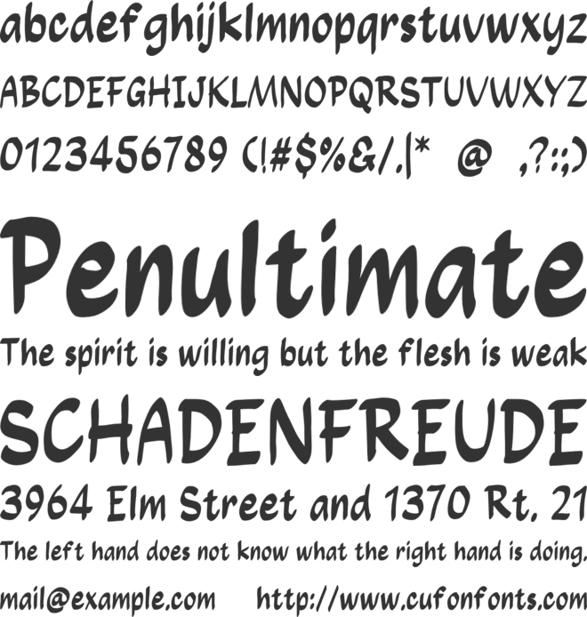 Puzzle Funny font preview